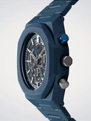 orologio D1 MILANO, Model B
 Polychrono, COLORE BLU, 40.5 mm - D1-PHBJ12