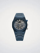 orologio D1 MILANO, Model B
 Polychrono, COLORE BLU, 40.5 mm - D1-PHBJ12