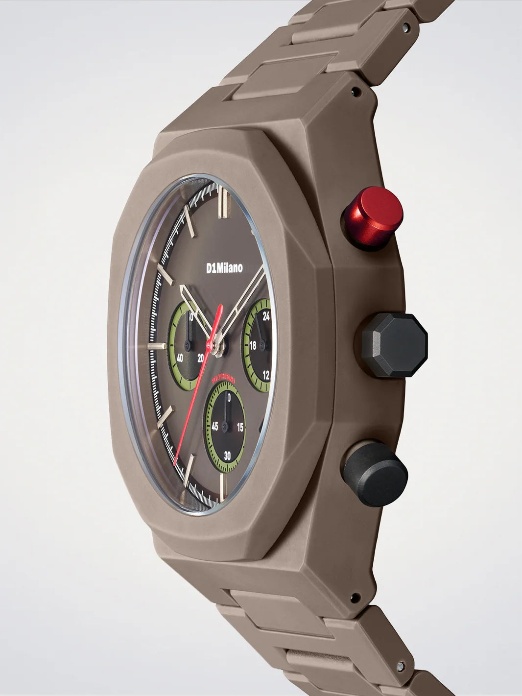 Orologio D1 MILANO Brown Phantom, Polychrono quarzo, 40.5mm - D1-PHBJ24