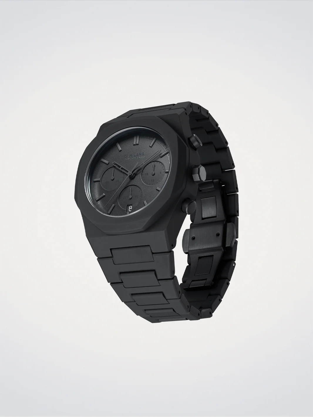 Orologio D1 MILANO Shadow, Polychrono quarzo, TOTAL BLACK, 40.5mm - D1-PHBJSH