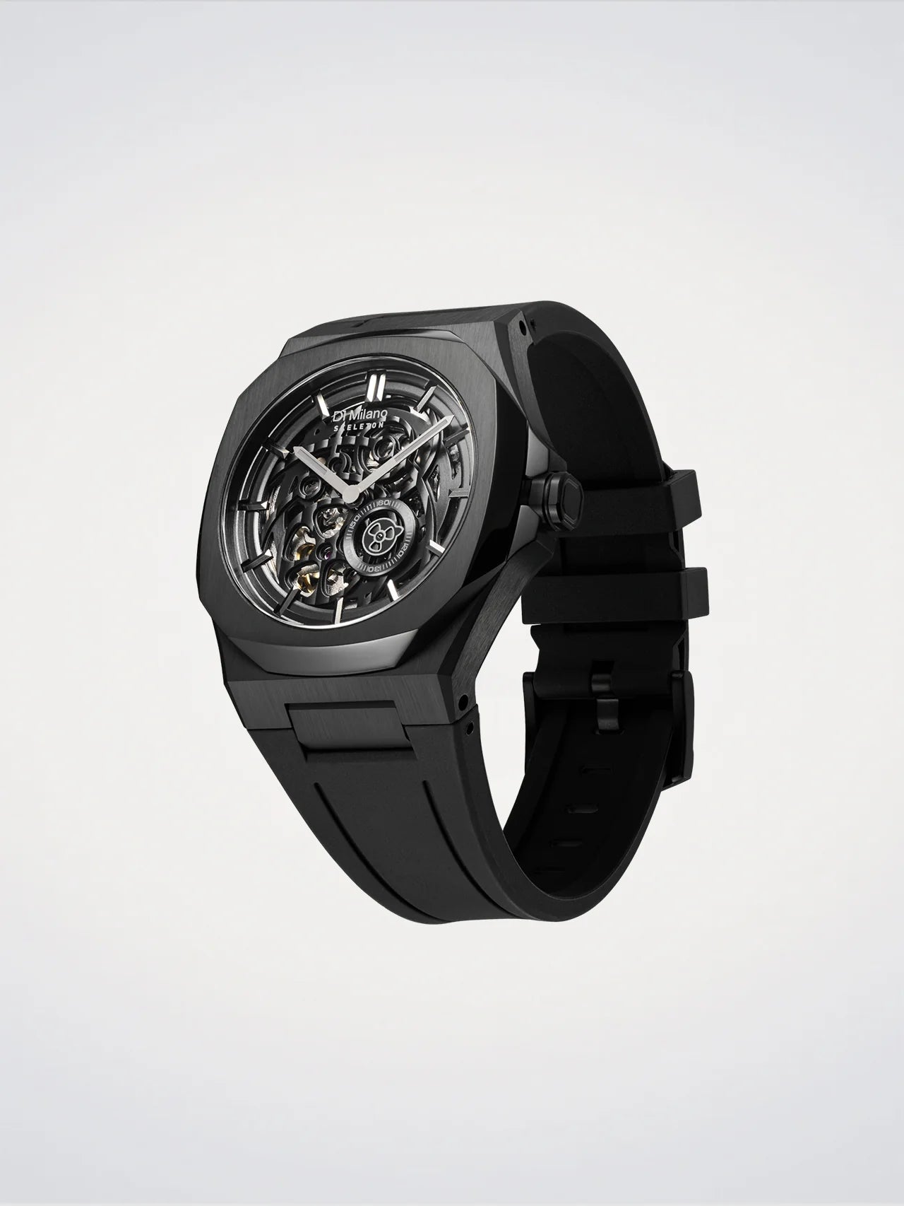 OROLOGIO D1 MILANO, Jet Black
Skeleton Rubber, COLORE NERO, 41.5 mm - D1-SKRJ17