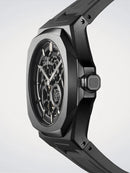 Orologio D1 MILANO, Jet Black, Automatico, Skeleton Rubber, 41.5mm - D1-SKRJ17