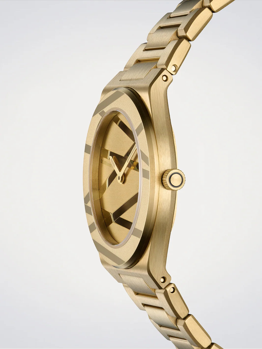 Orologio D1 MILANO lady, Golden Inlay, Ultra Thin quarzo, 30mm - D1-UCBL05