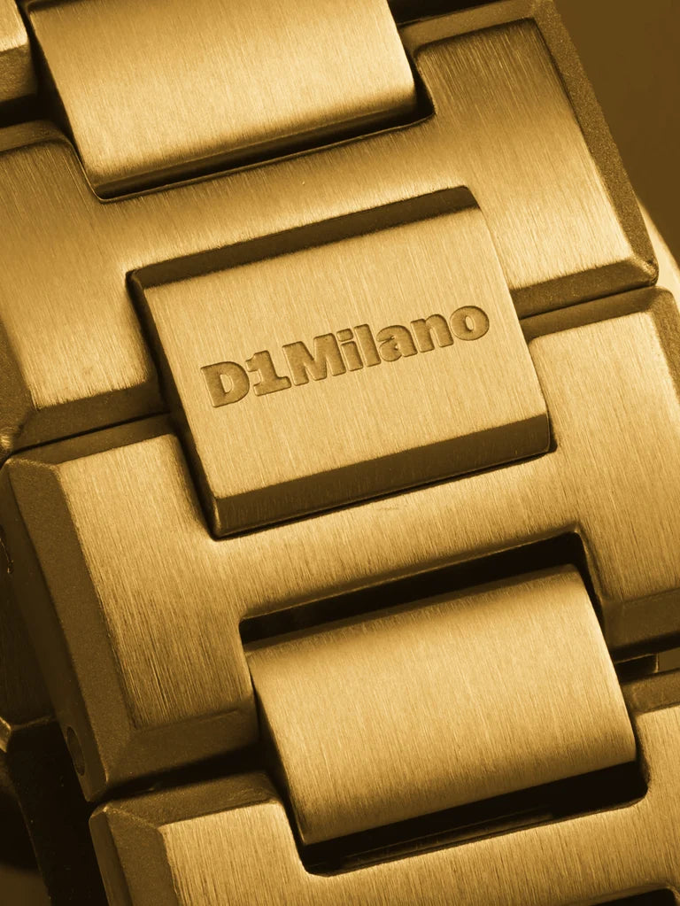 Orologio D1 MILANO lady, Golden Inlay, Ultra Thin quarzo, 30mm - D1-UCBL05