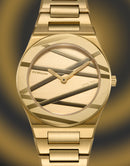 Orologio D1 MILANO lady, Golden Inlay, Ultra Thin quarzo, 30mm - D1-UCBL05