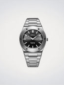 Orologio D1 MILANO Obsidian Sealed, Ultra Thin quarzo, QUADRANTE NERO, 39mm - D1-UCBU01