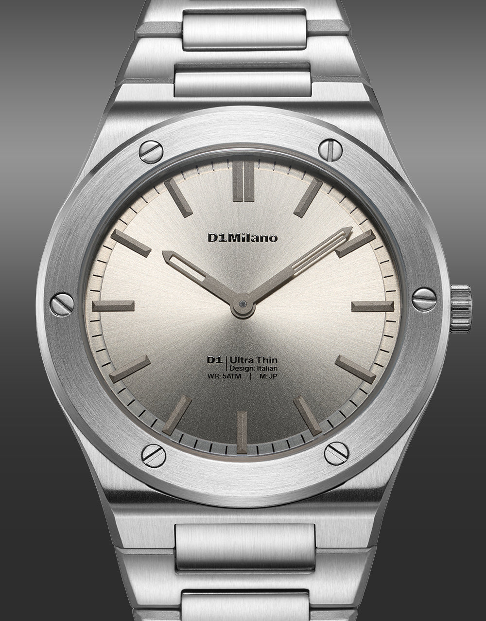 Orologio D1 MILANO Stone Sealed, Ultra Thin quarzo, Unisex colore silver, 37mm - D1-UCBU04
