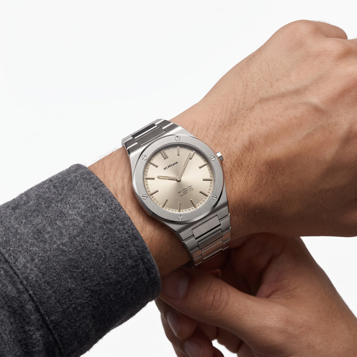 Orologio D1 MILANO Stone Sealed, Ultra Thin quarzo, Unisex colore silver, 37mm - D1-UCBU04