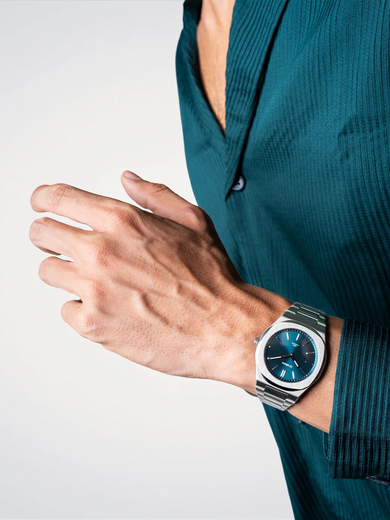 OROLOGIO D1 MILANO, Groovy Soleil Petrolio , Ultra Thin 39 mm - D1-UHBJ03