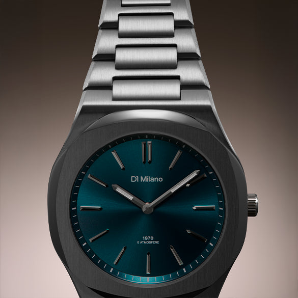 OROLOGIO D1 MILANO, Groovy Soleil Petrolio , Ultra Thin 39 mm - D1-UHBJ03