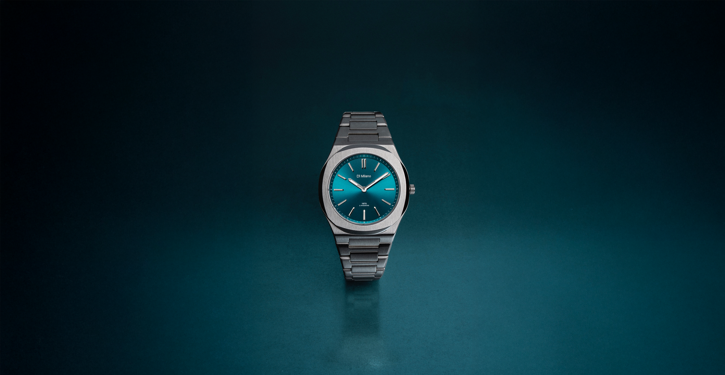 OROLOGIO D1 MILANO, Groovy Soleil Petrolio , Ultra Thin 39 mm - D1-UHBJ03