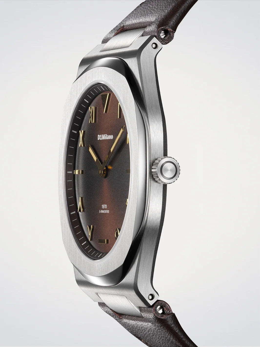 Orologio D1 MILANO, Earthline, Ultra Thin, colore marrone, movimento quarzo, 39mm - D1-UHLJ01