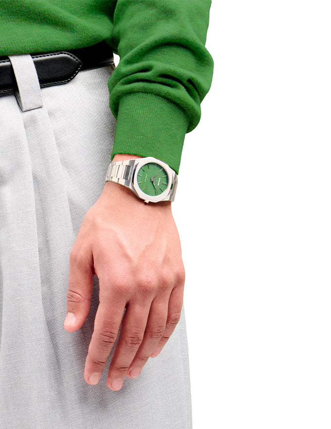 D1 MILANO, Moss Ultra Thin, QUADRANTE VERDE BOTTIGLIA, 40 mm - D1-UTBJ06