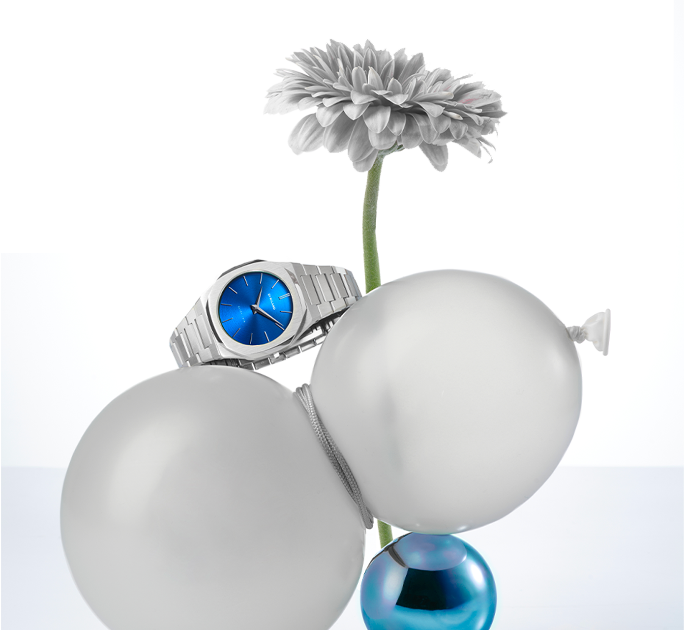 OROLOGIO D1 MILANO, Geo
Ultra Thin, quadrante blu elettrico, 40 mm - D1-UTBJ09