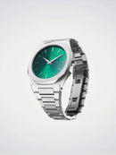 OROLOGIO D1 MILANO, colore verde Scarabeo, Ultra Thin, movimento quarzo, 40 mm - D1-UTBJ37