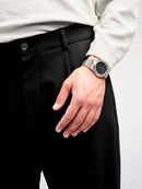 D1 MILANO Re, QUADRANTE NERO OPACO, Ultra Thin Bracelet 40 mm - D1-UTBJ40