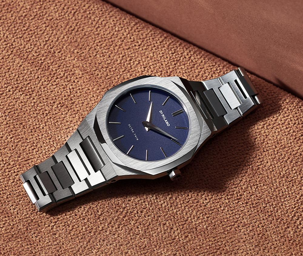 D1 MILANO, QUADRANTE BLUE Ocean, Ultra Thin Bracelet 38 mm - D1-UTBU01