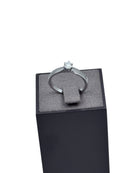 ANELLO SOLITARIO GIORGIO VISCONTI ORO BIANCO 18KT E DIAMANTI, MONTATURA 6 GRIFFE, 0.25CT - AB17101D