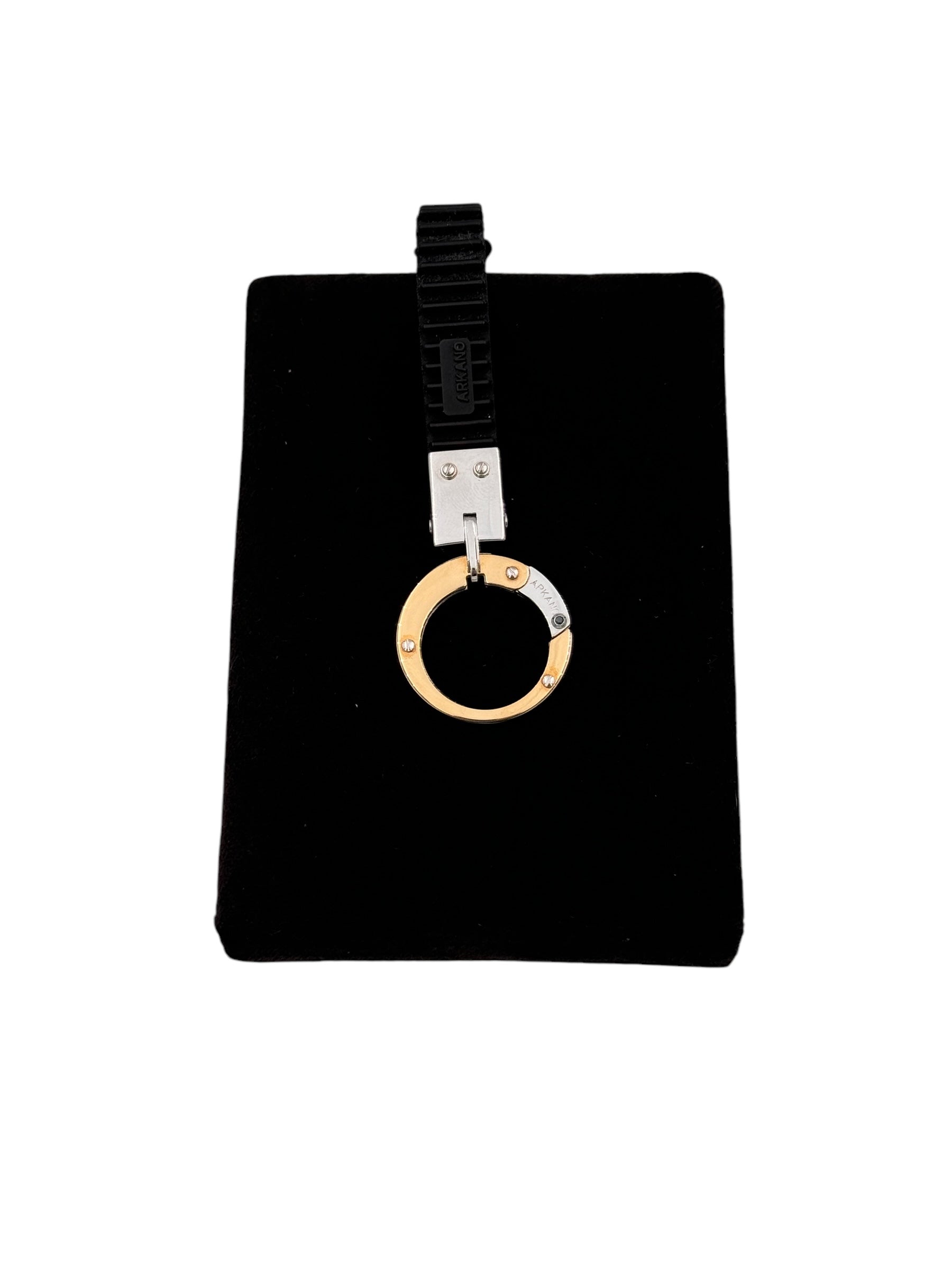 Portachiavi Arkano in oro 18kt e caucciù - PC4025N
