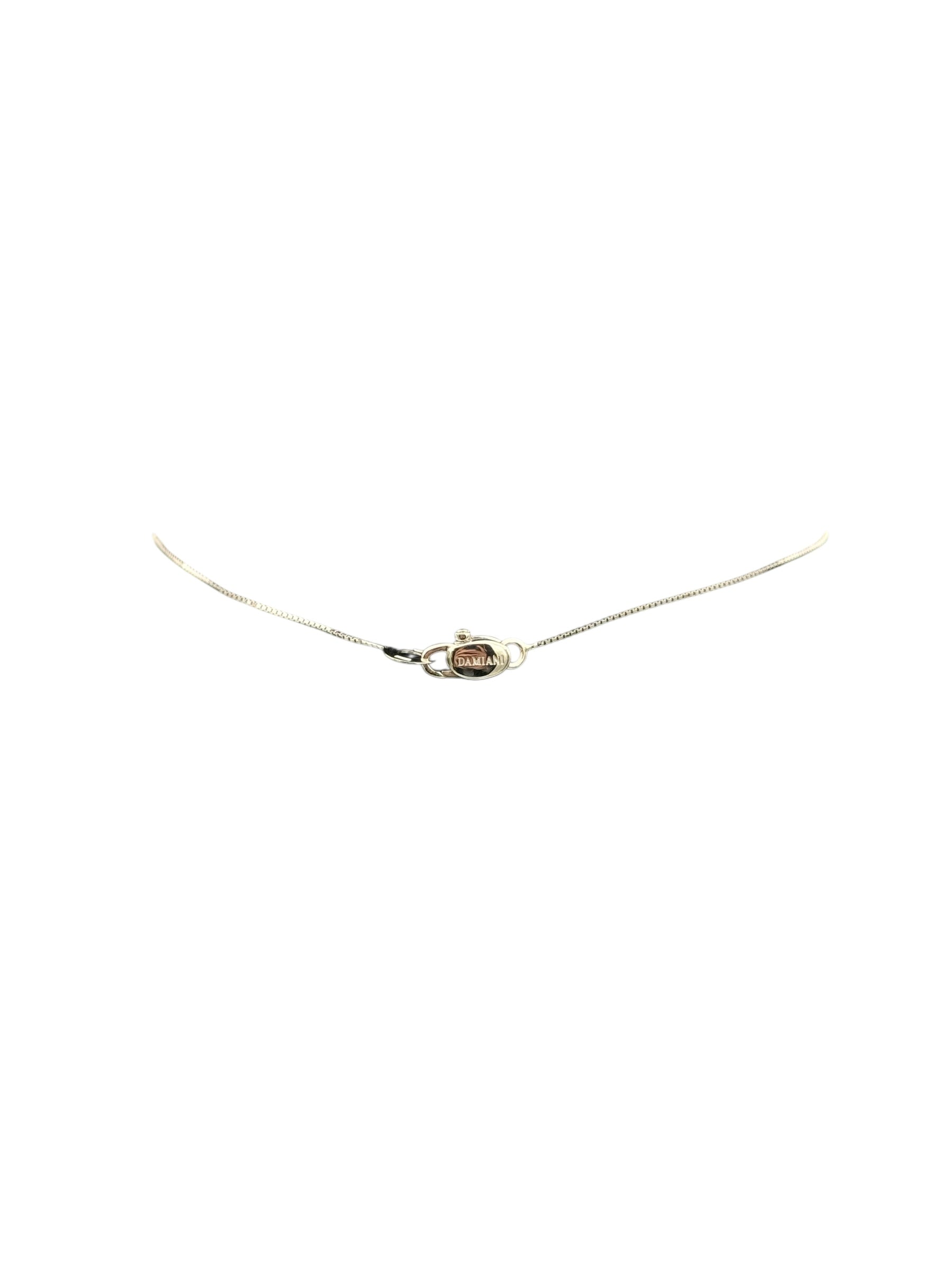 girocollo Damiani con pendente a fantasia in oro bianco 18kt diamanti - DMBR009H