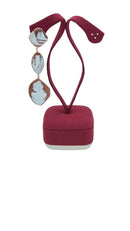 LUCEDEIMIEIOCCHI Monorecchino pendente 3 cammei naturali in argento dorato - LDMO 800 OR