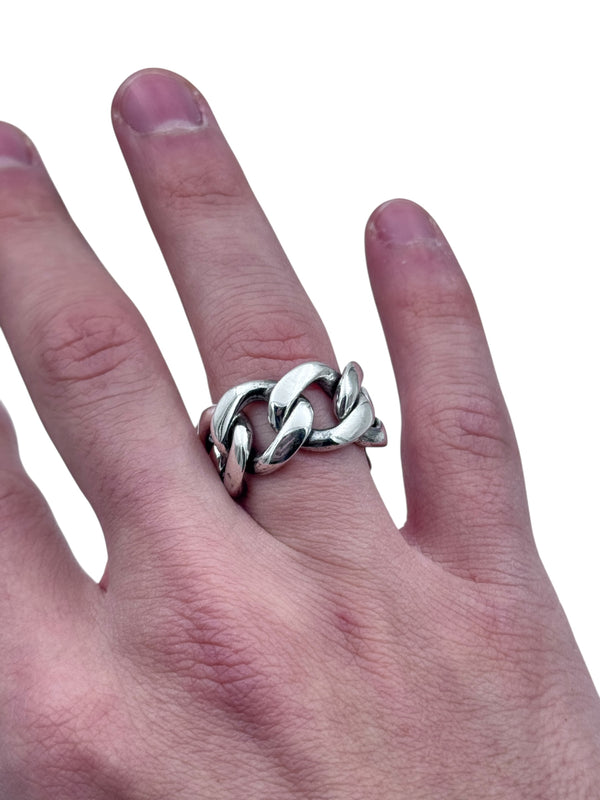 Anello Spadarella in argento, uomo,  Fascia a catena - AN561