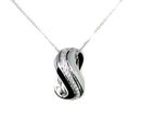 Collana Donna Oro in oro bianco e diamanti, 0.06ct - DFPF2195.006