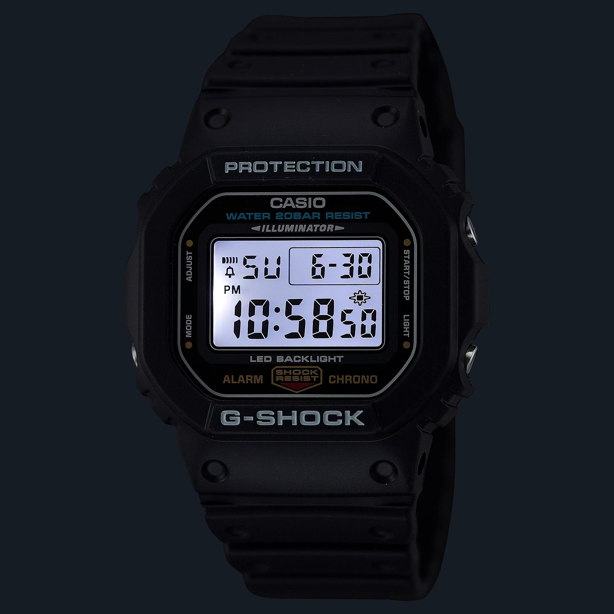 Orologio G-Shock DIGITALE
SERIE 5600, colore nero, 43mm - DW-5600UE-1ER