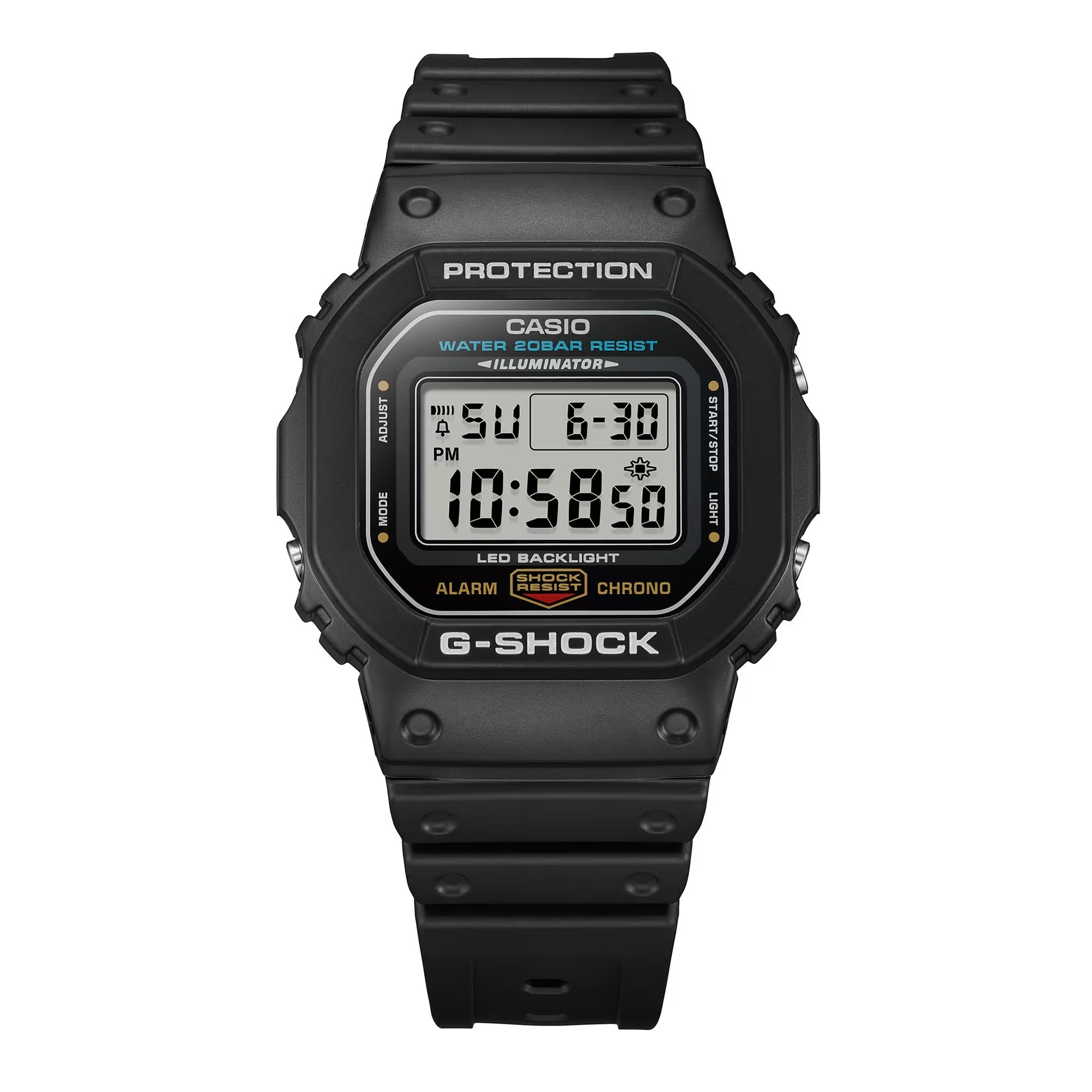 Orologio G-Shock DIGITALE
SERIE 5600, colore nero, 43mm - DW-5600UE-1ER