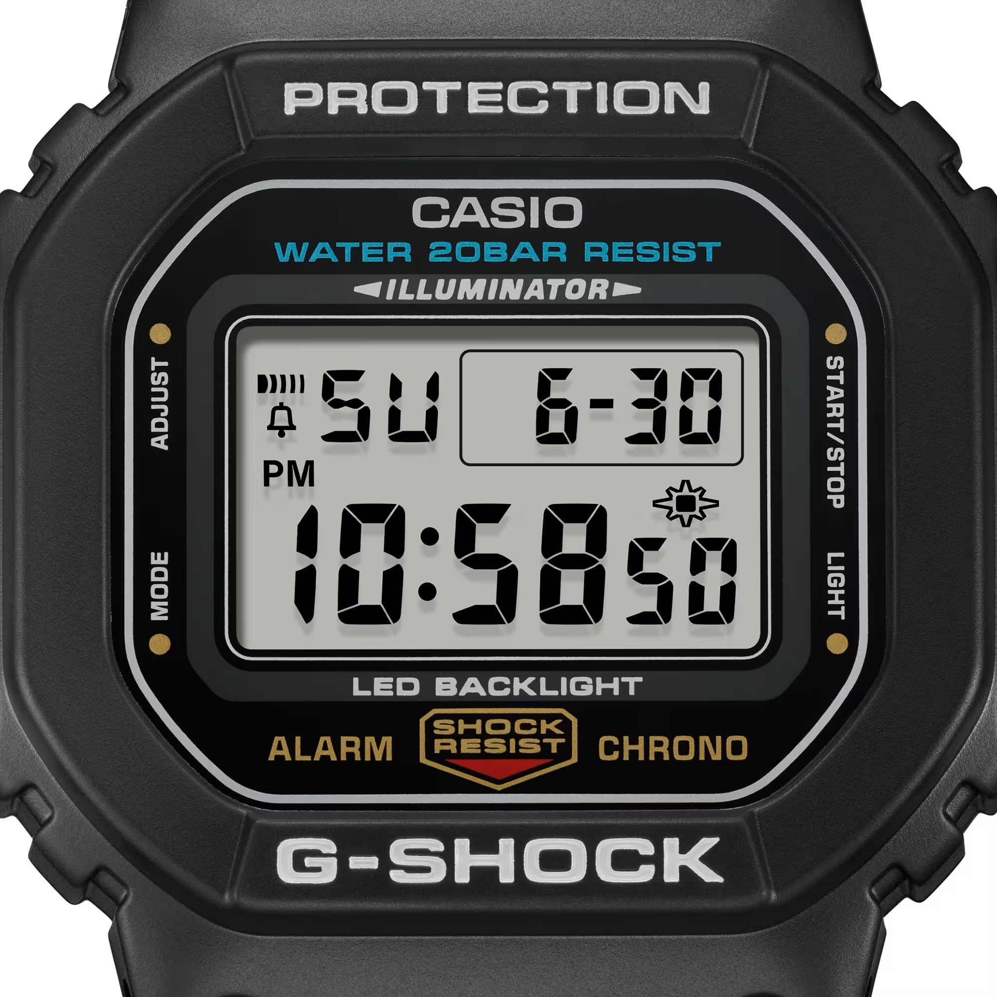 Orologio G-Shock DIGITALE
SERIE 5600, colore nero, 43mm - DW-5600UE-1ER