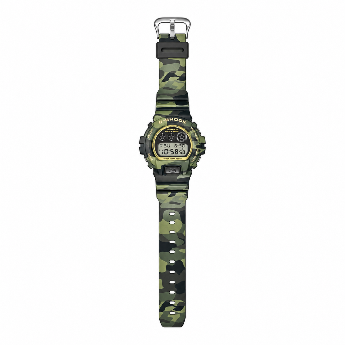 Orologio G-Shock ORIGIN, CAMOUFLAGE VERDE, linea Bold Camo, 50mm - DW-6900CMG-3ER