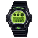 G-SHOCK CLASSIC "CRAZY COLOR", 
SERIE DW-6900, quadrante giallo fluo, 50mm - DW-6900RCS-1ER