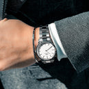 Orologio Daniel Wellington Iconic Link Silver, quadrante bianco, 40MM - DW00100207