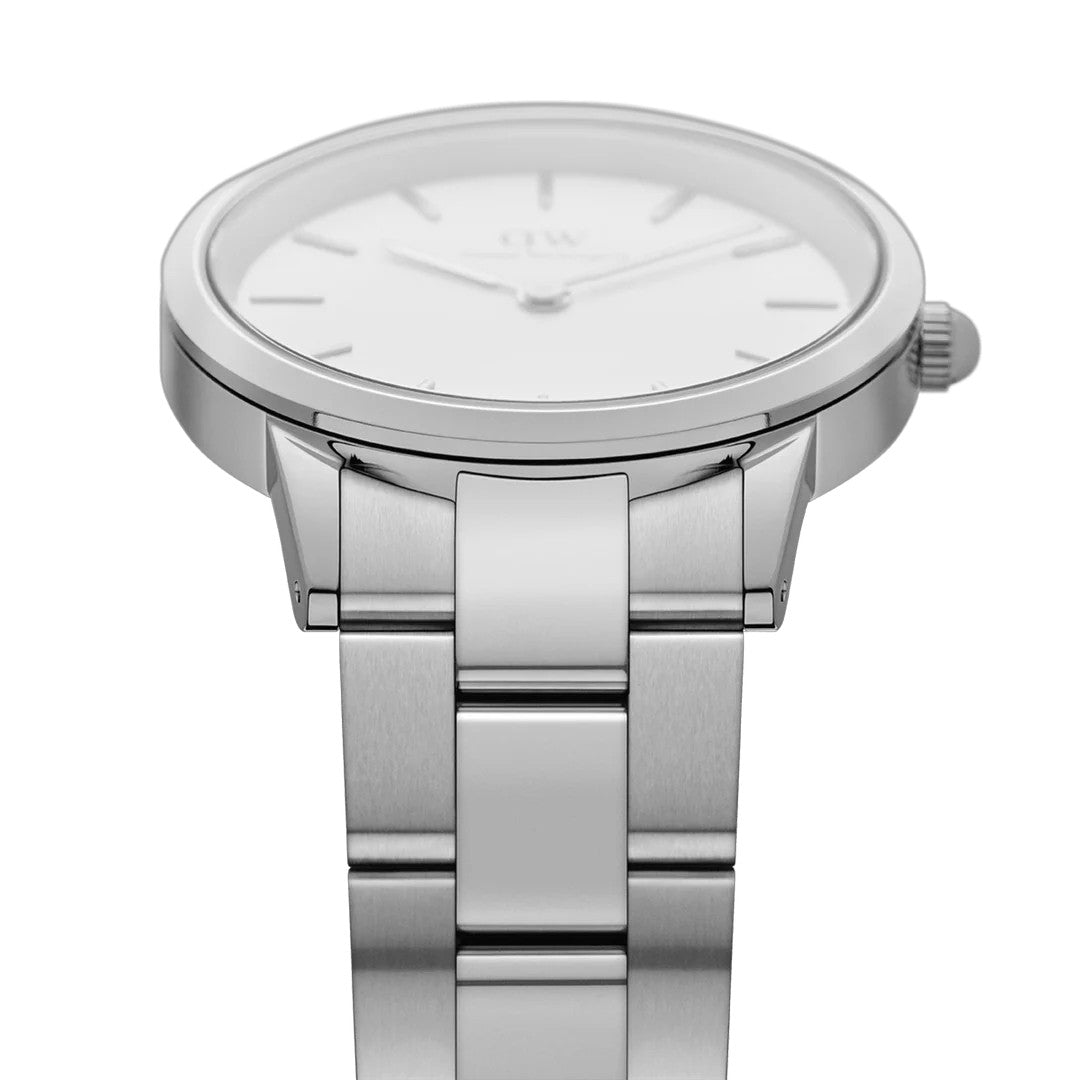Orologio Daniel Wellington Iconic Link Silver, quadrante bianco, 40MM - DW00100207