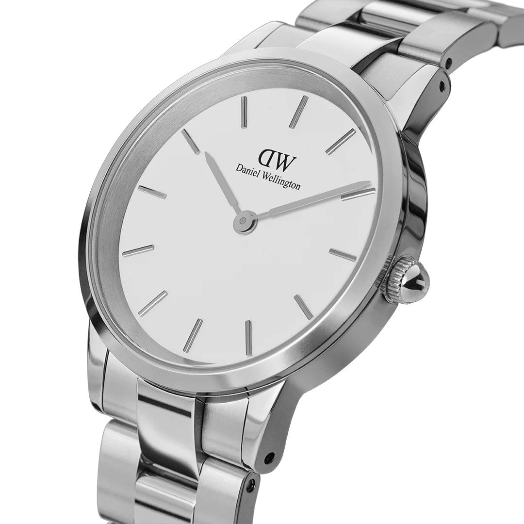Orologio Daniel Wellington Iconic Link Silver, quadrante bianco, 40MM - DW00100207