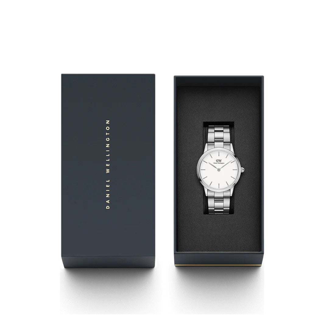 Orologio Daniel Wellington Iconic Link Silver, quadrante bianco, 40MM - DW00100207