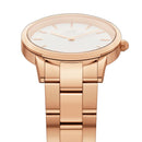 Orologio Daniel Wellington Iconic Link Rose Gold, quadrante bianco, unisex 40mm - DW00100343