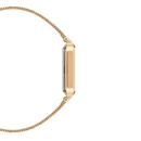 Orologio Daniel Wellington Quadro Pressed Evergold, cinturino color oro e quadrante bianco, 20x26mm - DW00100556
