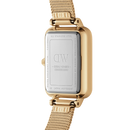 Orologio Daniel Wellington Quadro Pressed Evergold, cinturino color oro e quadrante bianco, 20x26mm - DW00100556