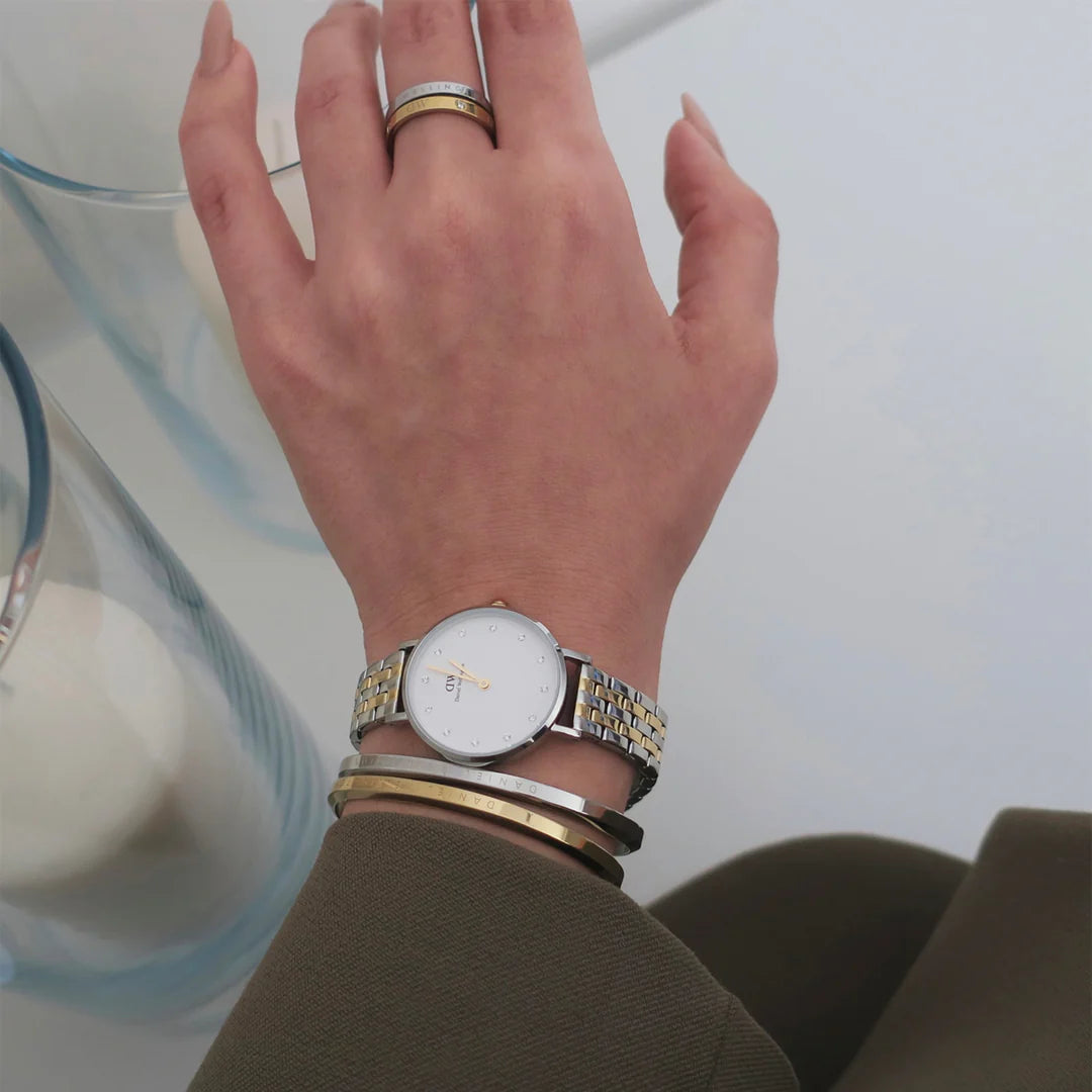 Orologio Daniel Wellington Petite Lumine 5-link two-tone, bicolor, 28mm - DW00100616