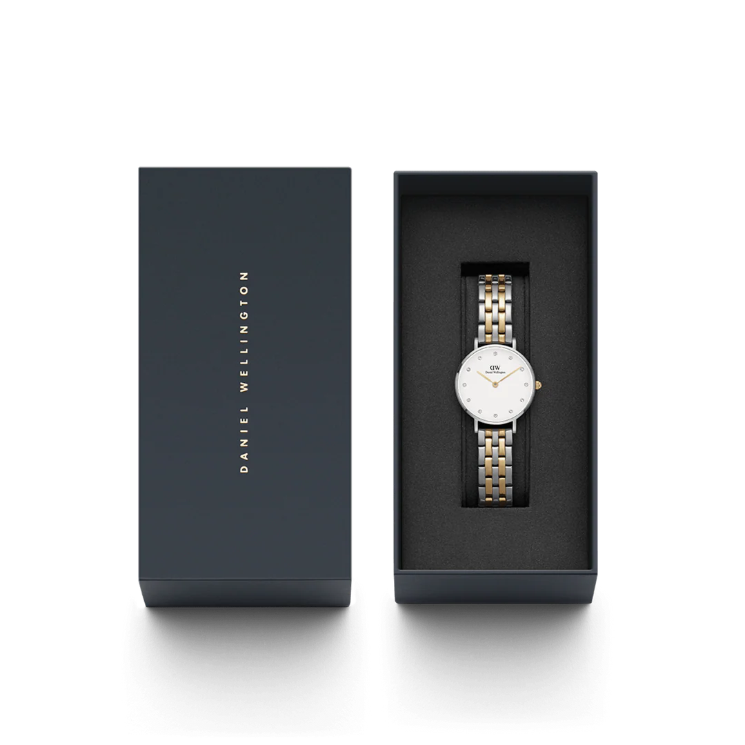 Orologio Daniel Wellington Petite Lumine 5-link two-tone, bicolor, 28mm - DW00100616