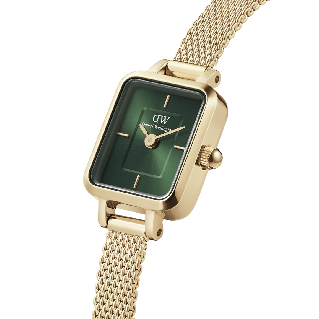 Orologio Daniel Wellington Quadro Mini Evergold Emerald, 18mm - DW00100653