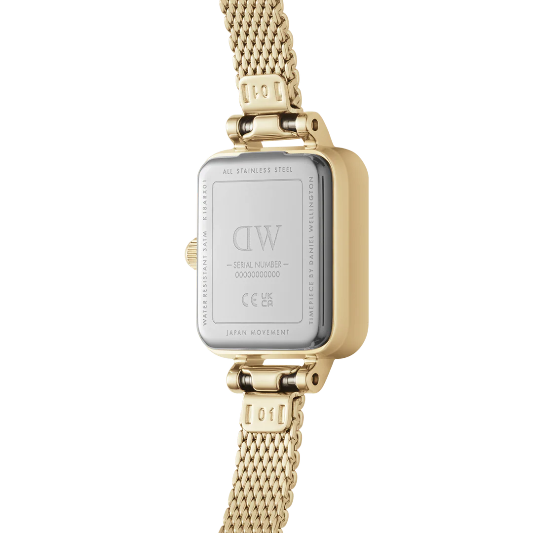 Orologio Daniel Wellington Quadro Mini Evergold Emerald, 18mm - DW00100653