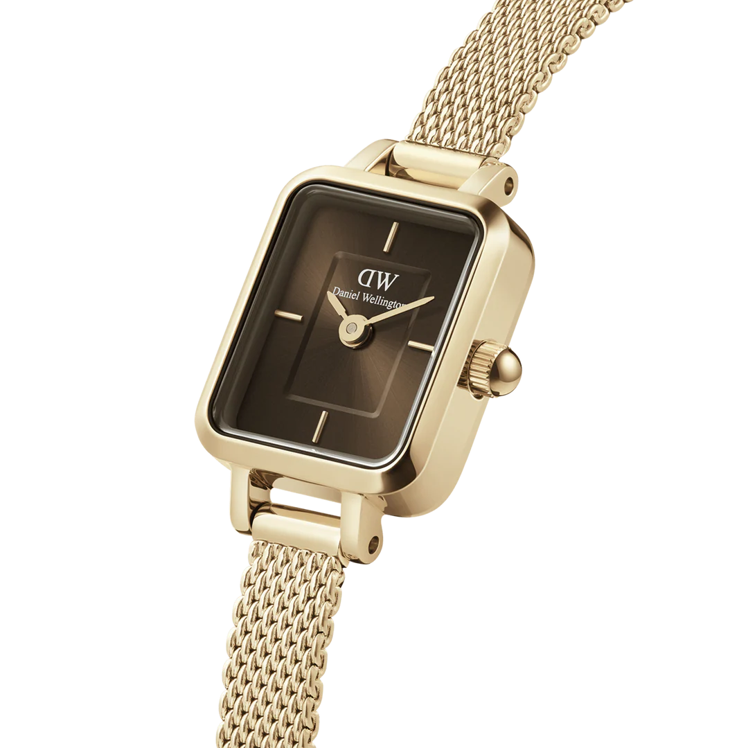 Orologio Daniel Wellington Quadro Mini Evergold Amber, 18mm - DW00100654