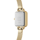 Orologio Daniel Wellington Quadro Mini Evergold Champagne, cinturino color oro e quadrante bianco, 15.4x18.2mm - DW00100656
