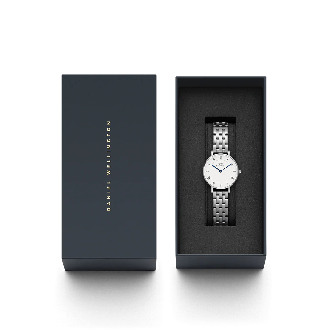 Orologio Daniel Wellington Petite Roman Numerals 5-Link Silver, 28mm - DW00100685