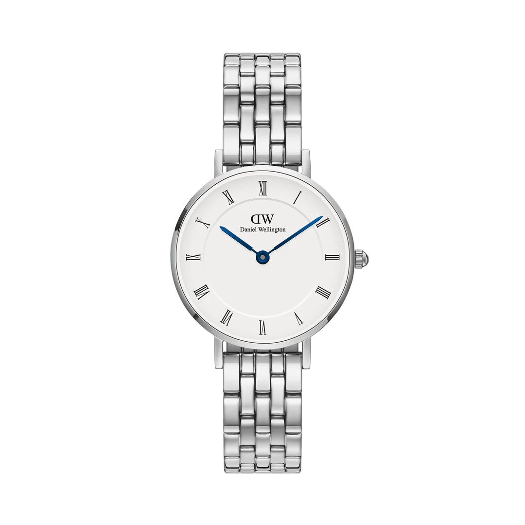 Orologio Daniel Wellington Petite Roman Numerals 5-Link Silver, 28mm - DW00100685