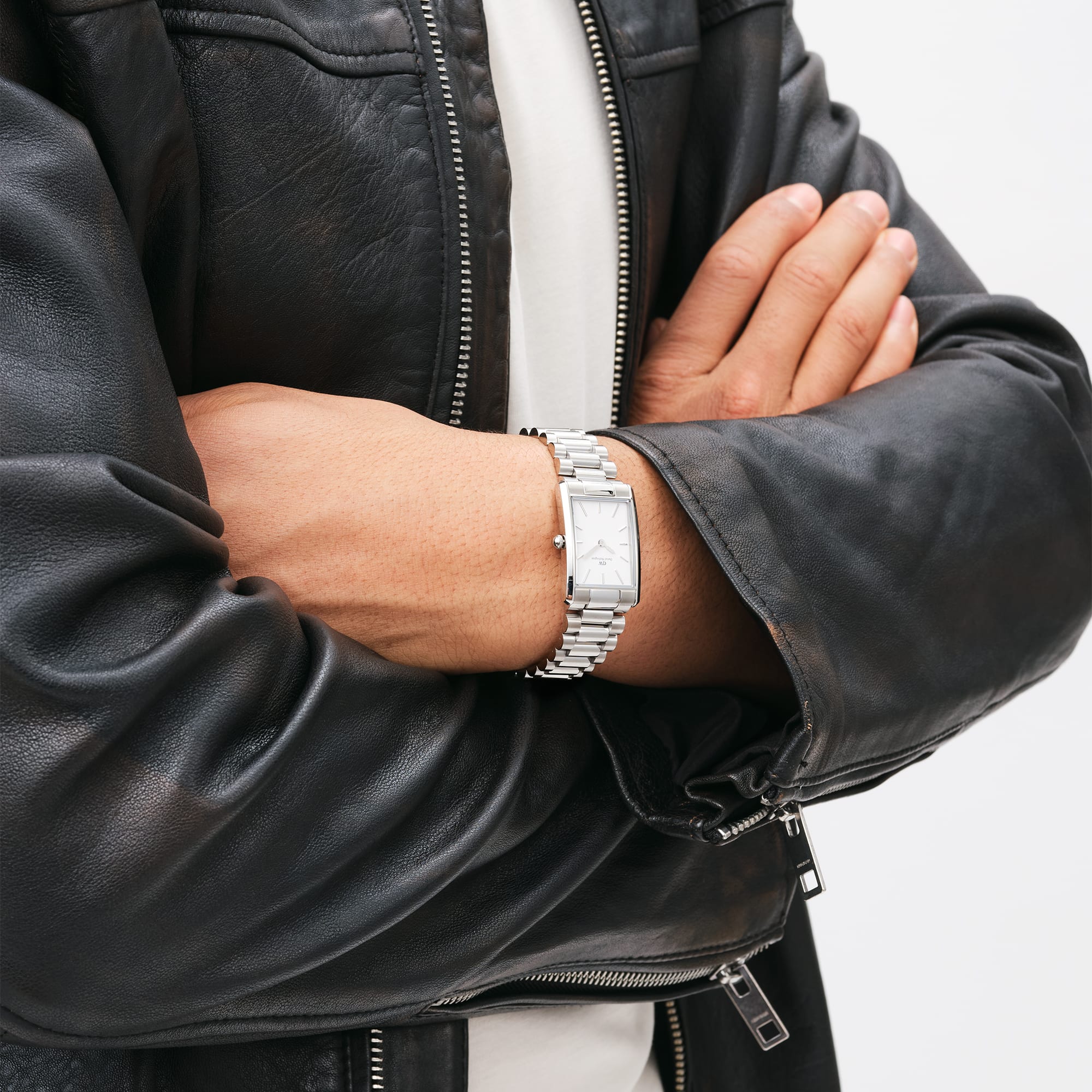 Orologio Daniel Wellington Bound 3-Link Silver, 35x24mm - DW00100701