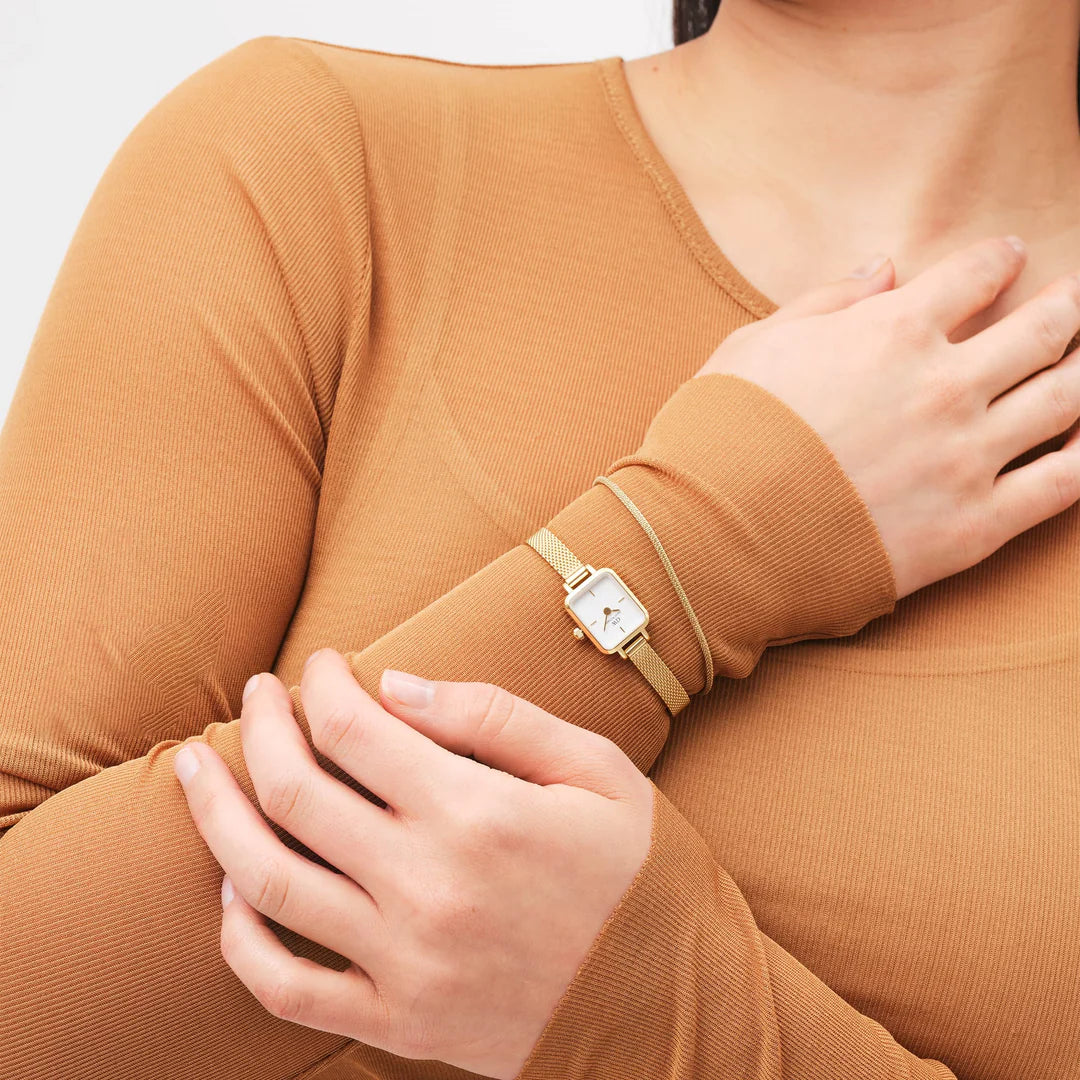 Orologio Daniel Wellington Quadro Mini Evergold, 18mm - DW00100725