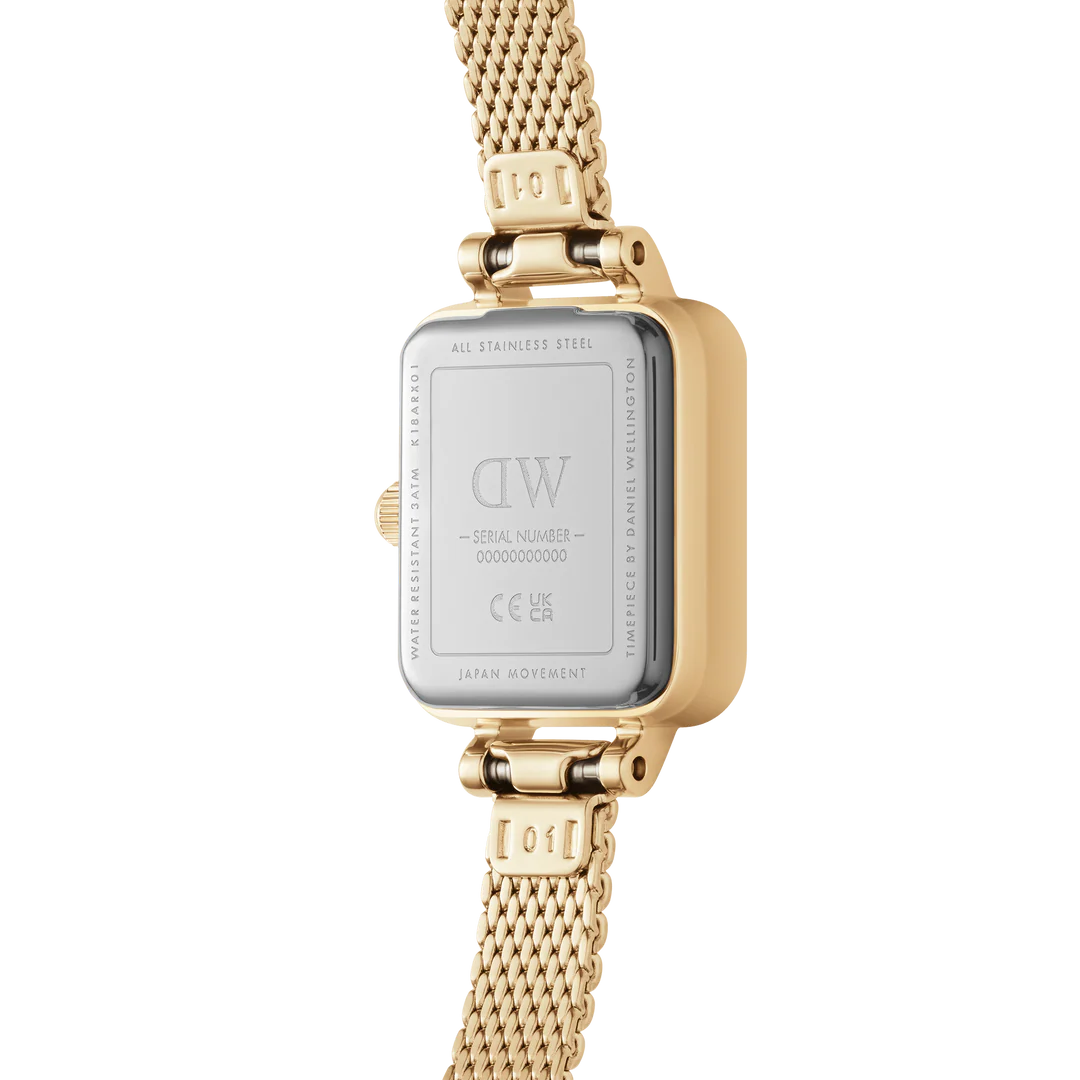 Orologio Daniel Wellington Quadro Mini Evergold, 18mm - DW00100725